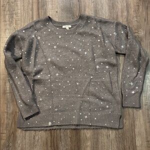 Maurices Gray Star Pattern Sweater